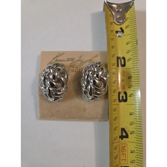 NEW Vintage Kenneth J. Lane clip on earrings - Picture 4 of 4